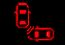 Cross traffic alert red