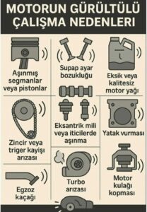 Motorun Gürültülü Çalışma Nedenleri ve Çözüm Yolları