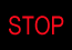 Stop engine indicator