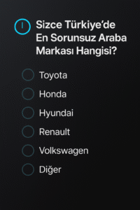 Sizce Türkiye’de En Sorunsuz Otomobil Markası Hangisi?