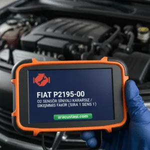 Fiat P2195-00 Arıza Kodu – O2 Sensör Sinyali Kararsız / Sıkışmış Fakir (Sıra 1 Sensör 1)