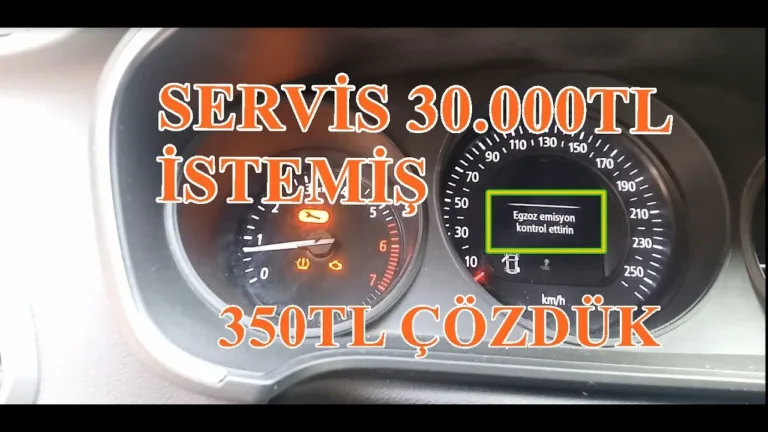 Megane 4 Egzoz Emisyon Kontrol Ettirin Uyarisi