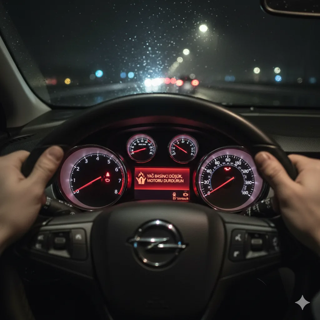 düşük yağ basıncı çözümü, Opel Astra motor arızası, Opel Astra yağ basıncı düşük motoru durdurun, yağ basıncı düşük uyarısı, yağ pompası arızası