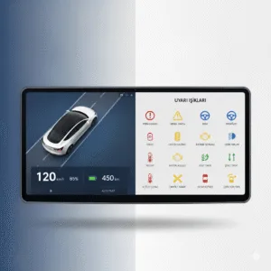 Tesla Gösterge Paneli Anlamları ve Uyarı Işıkları (Simgelerle Açıklamalı)