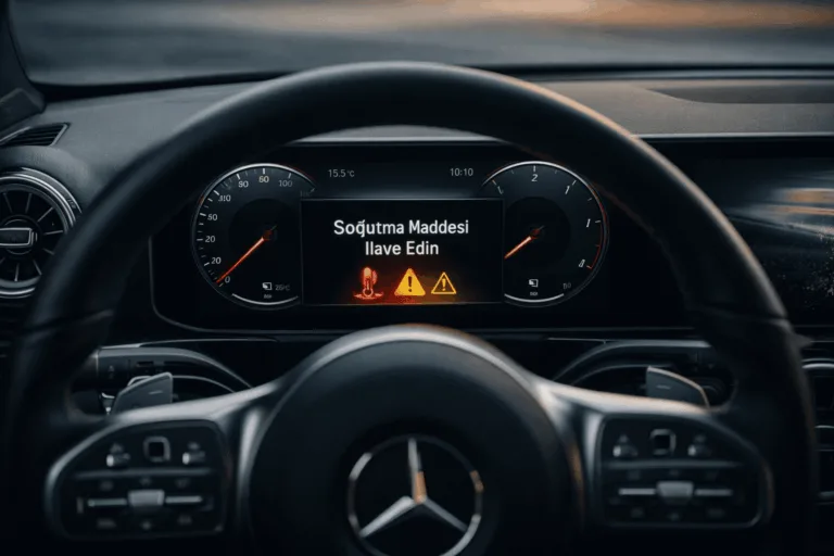 mercedes cla sogutma maddesi ilave edin uyarisi