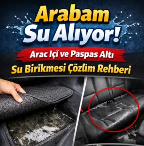 Arabam Su Alıyor! Araç İçi ve Paspas Altı Su Birikmesi Çözüm Rehberi